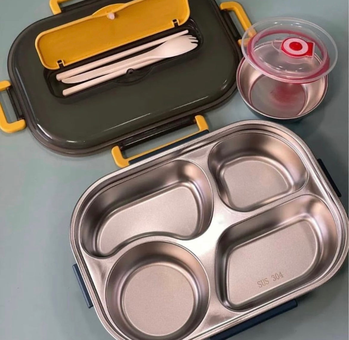 Compartment lunch box with small box