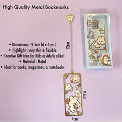 Cute metal bookmarks