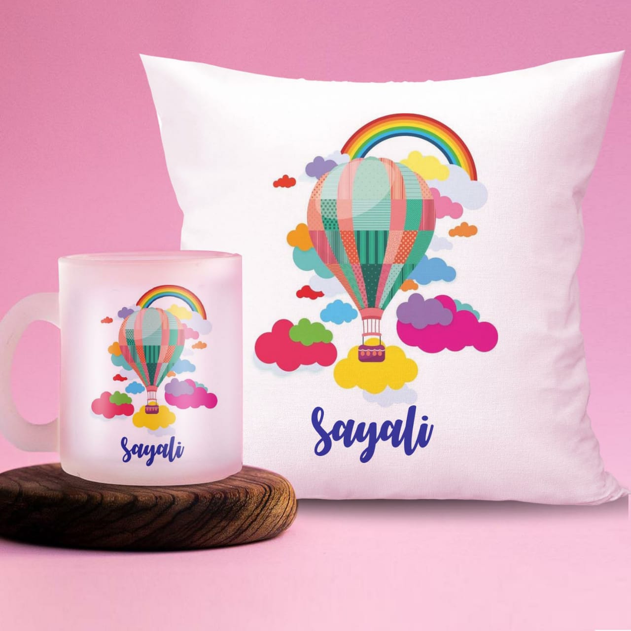 Persoanlised pillow and a mug (Prepaid only)