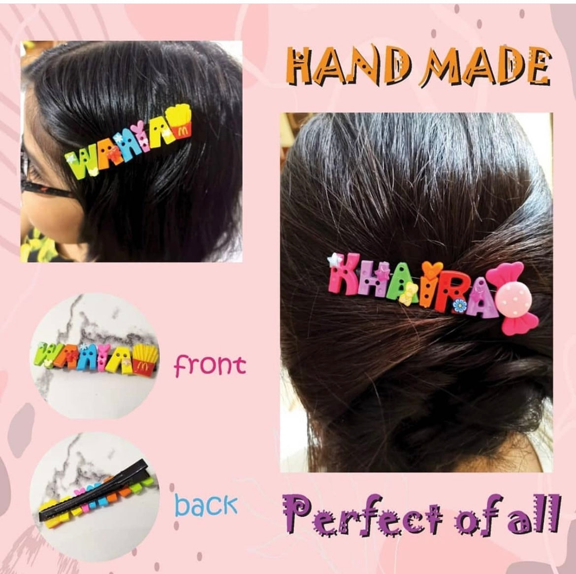 Personalised Hairclip (Prepaid only)