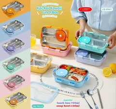 Lunch box with 4 compartment