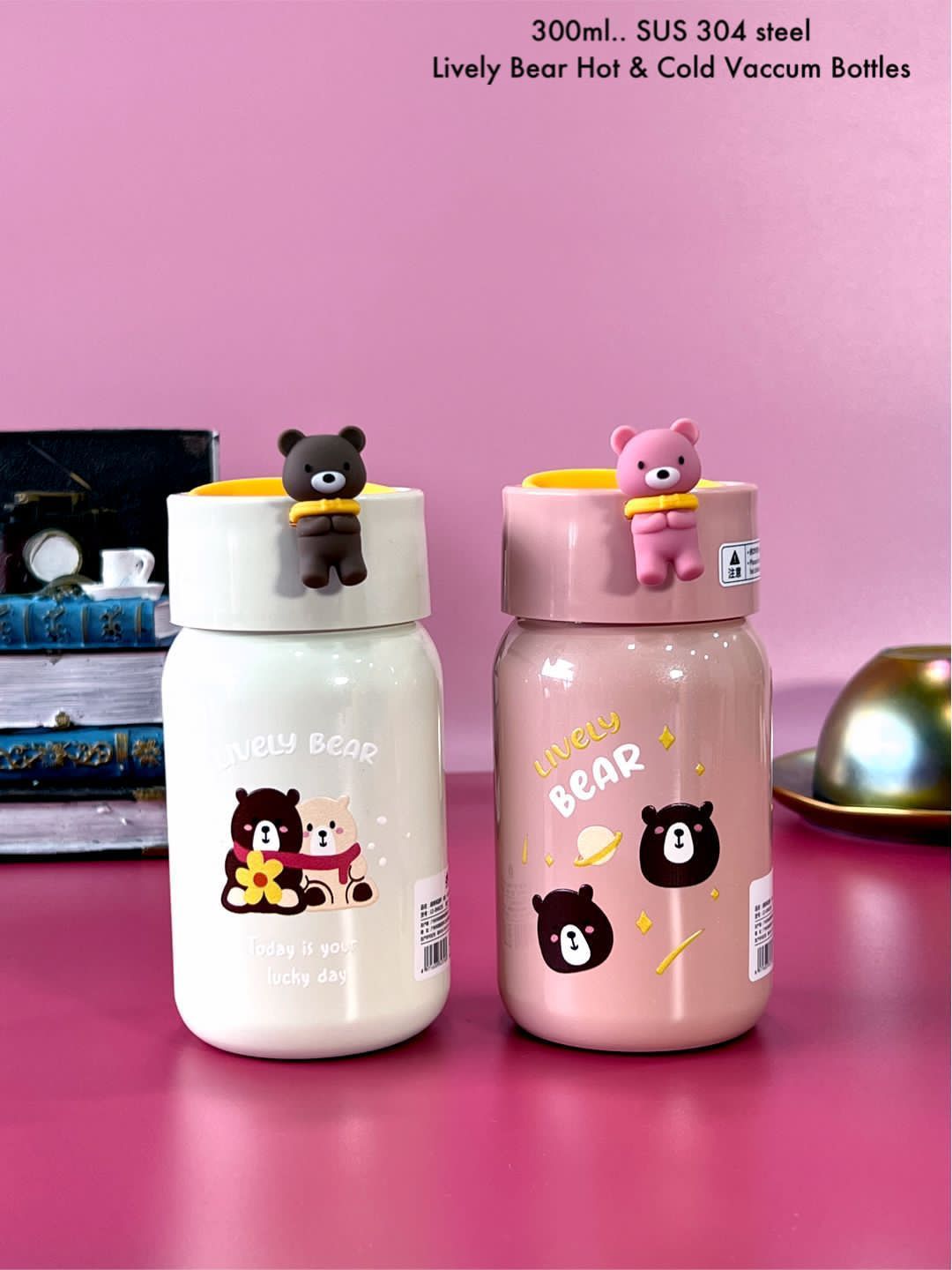 Cute teddy bear flask