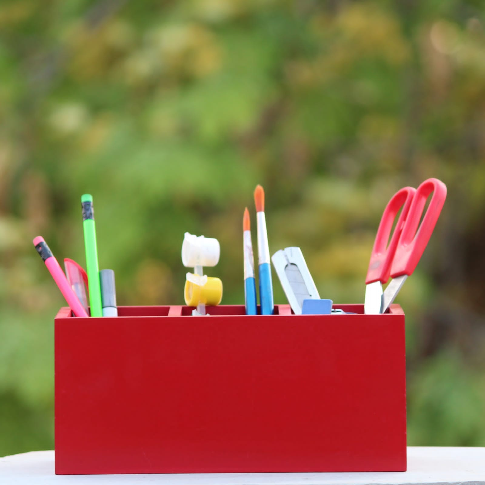 Wooden Pen organiser