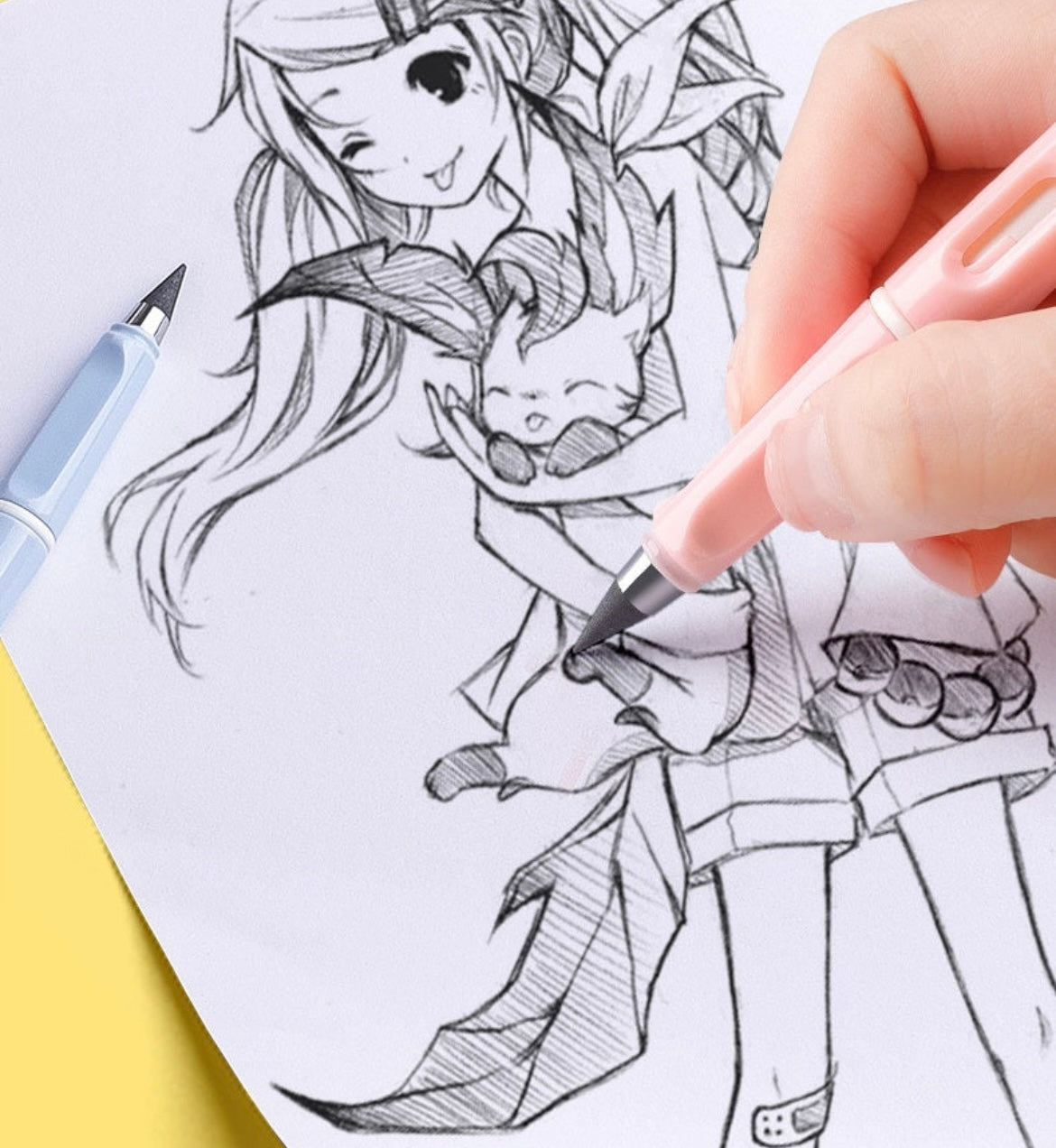 Cute kawaii pencil