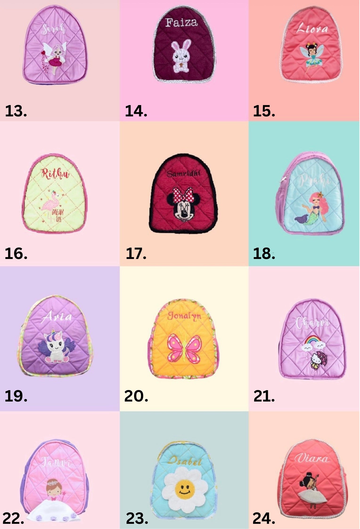 Junior quilted backpack (Prepaid Only)