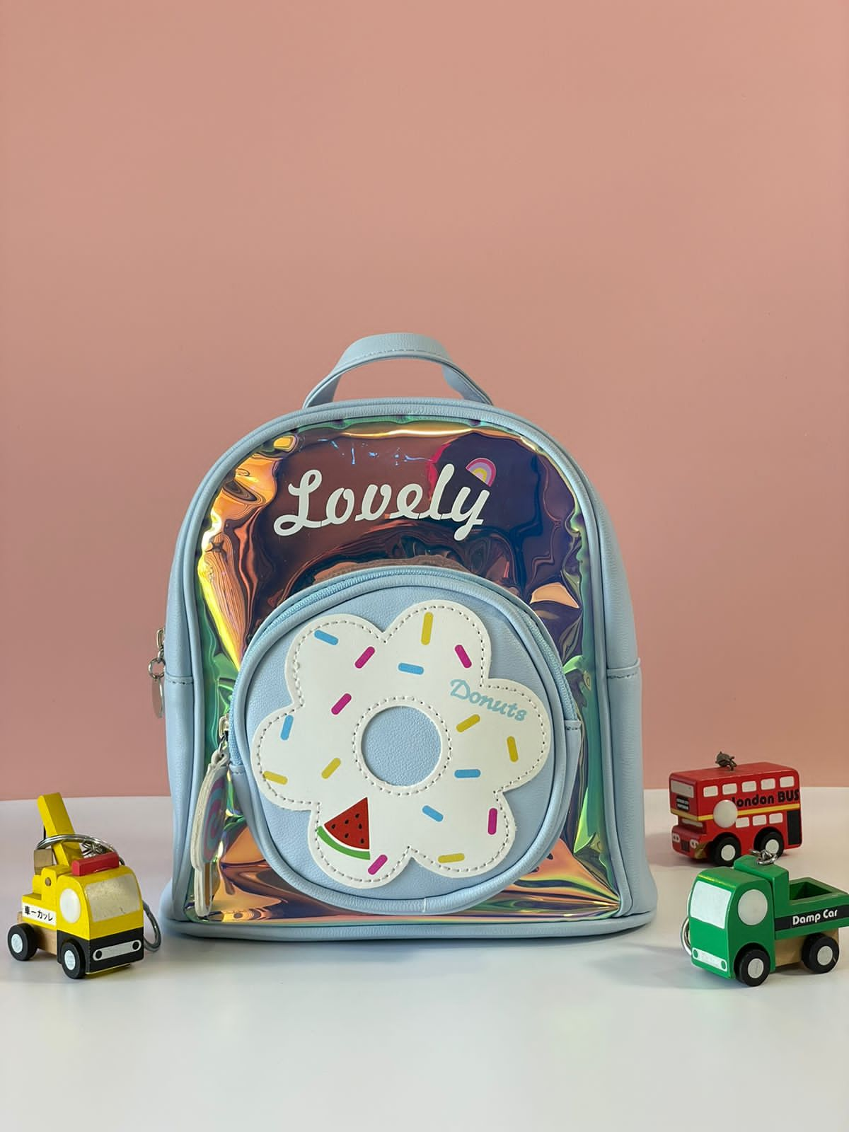 Holographic kids backpack