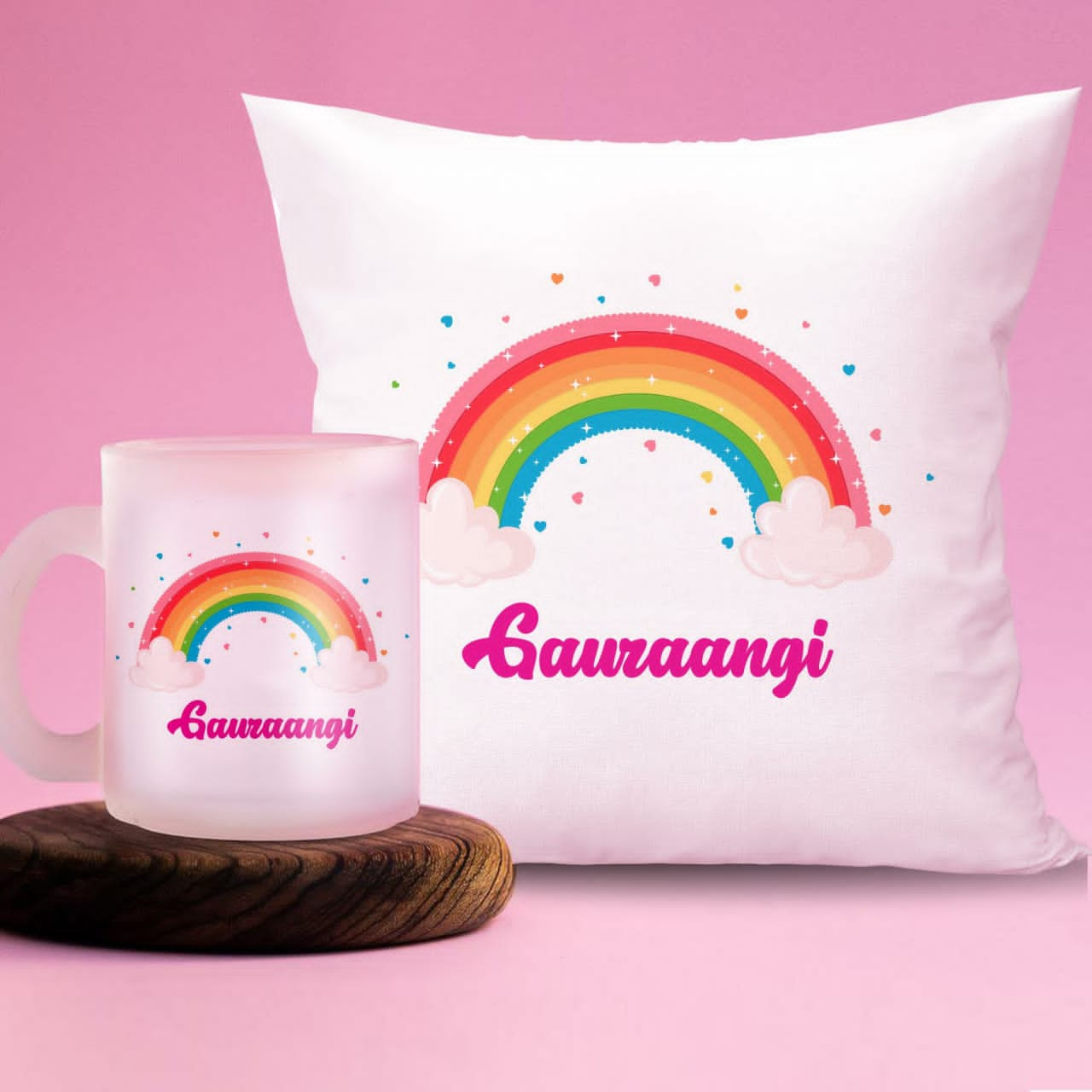 Persoanlised pillow and a mug (Prepaid only)