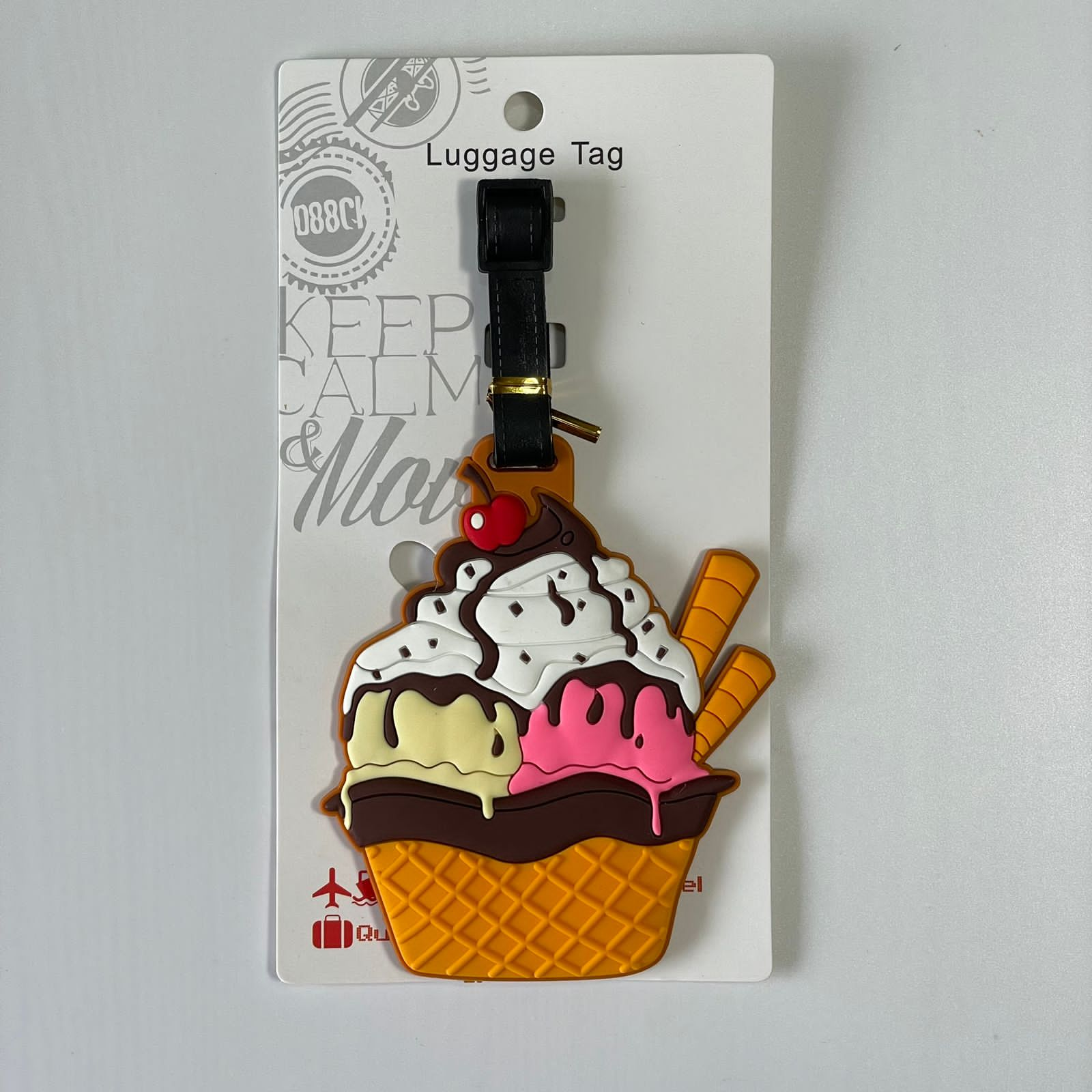 Fastfood luggage tag