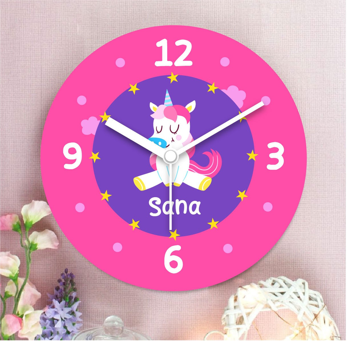 Personalised wall clock (Prepaid only) lo