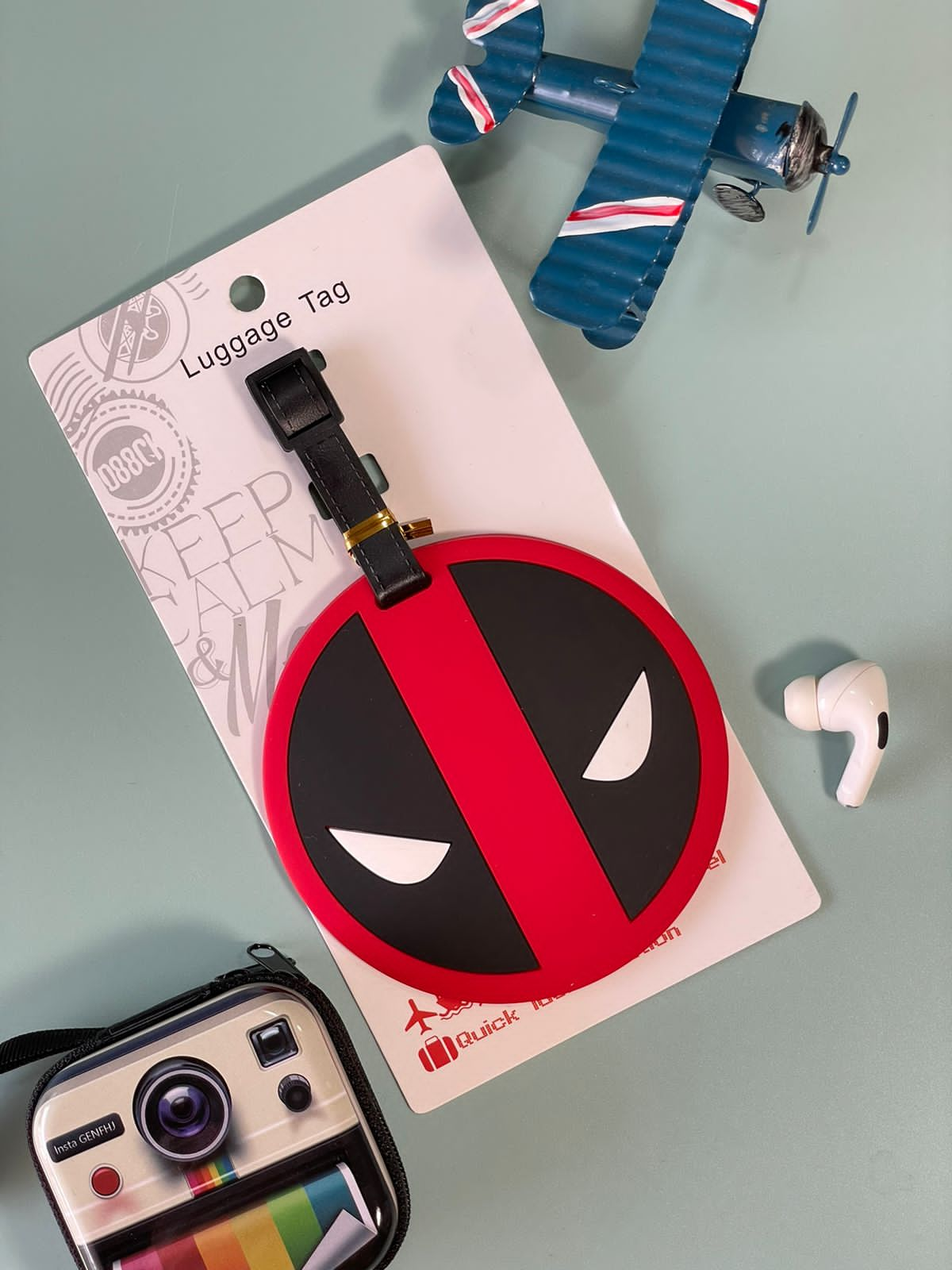 Superhero Luggage tag (random design)