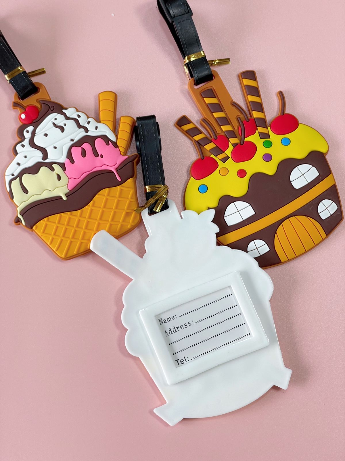 Fastfood luggage tag