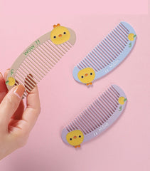 Cute yellow duck sling with keychain comb and mirror